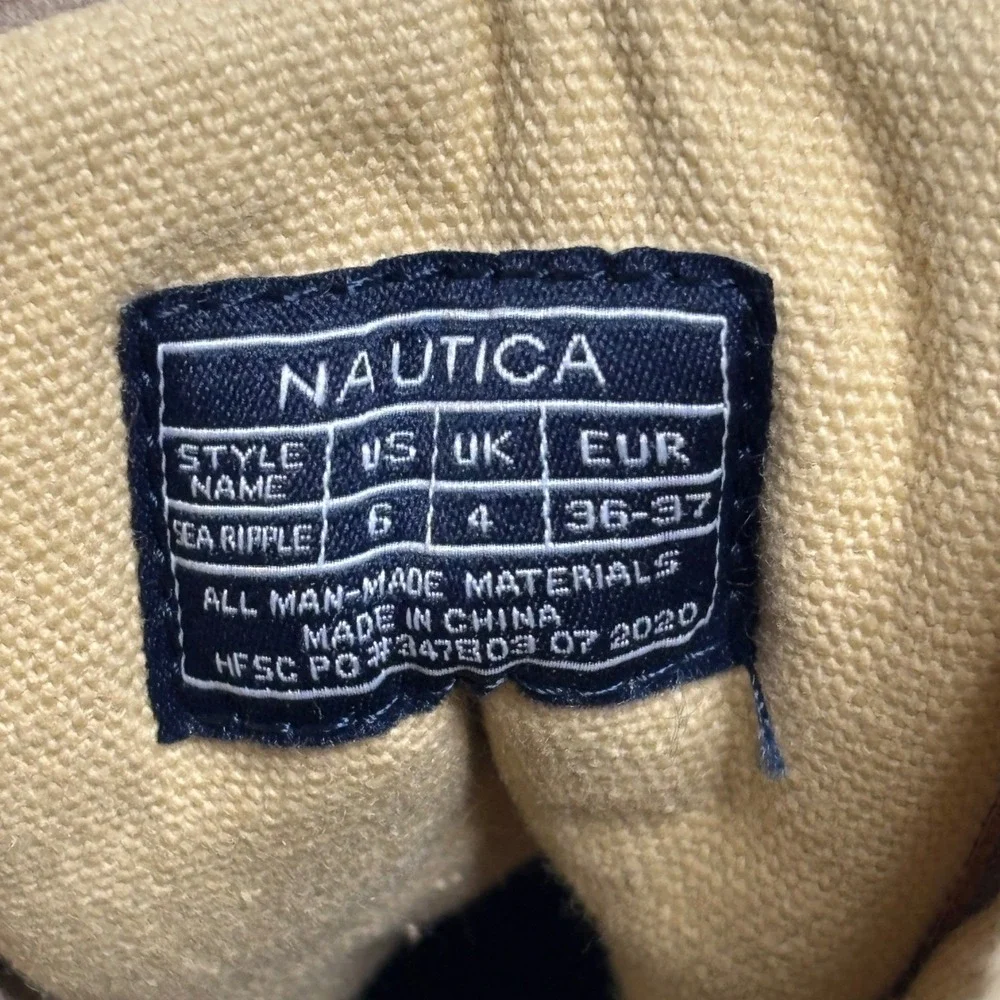 NWOT Nautica Women's Sea Ripple Duck Boots Tan Gray Size 6 Lace Up‎ Side Zip